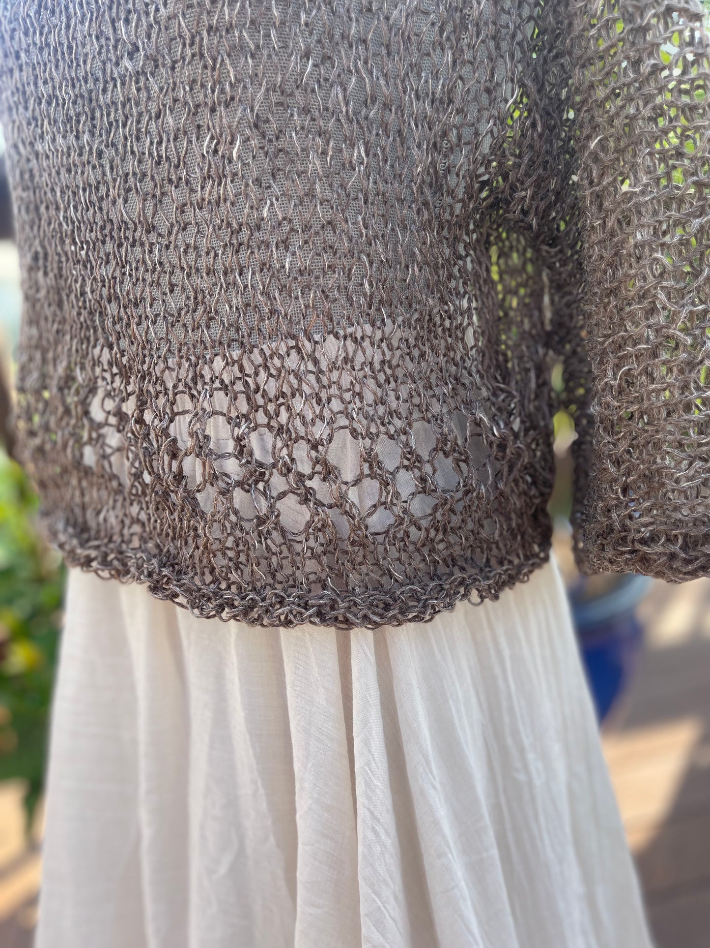 Linen Cropped Summer Shirt