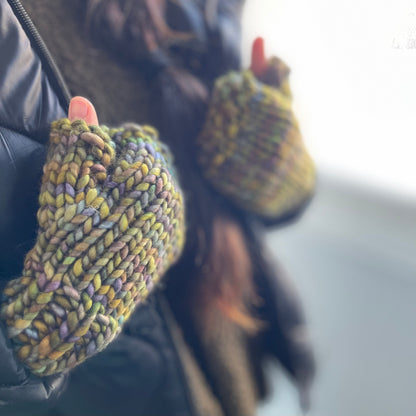 Fingerless Gloves, Hand Knit