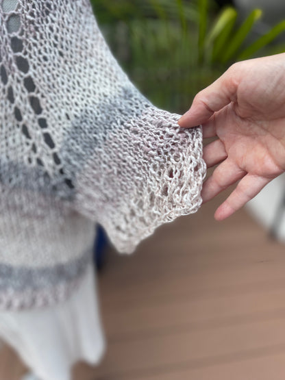 Hand Knit Cotton Sweater