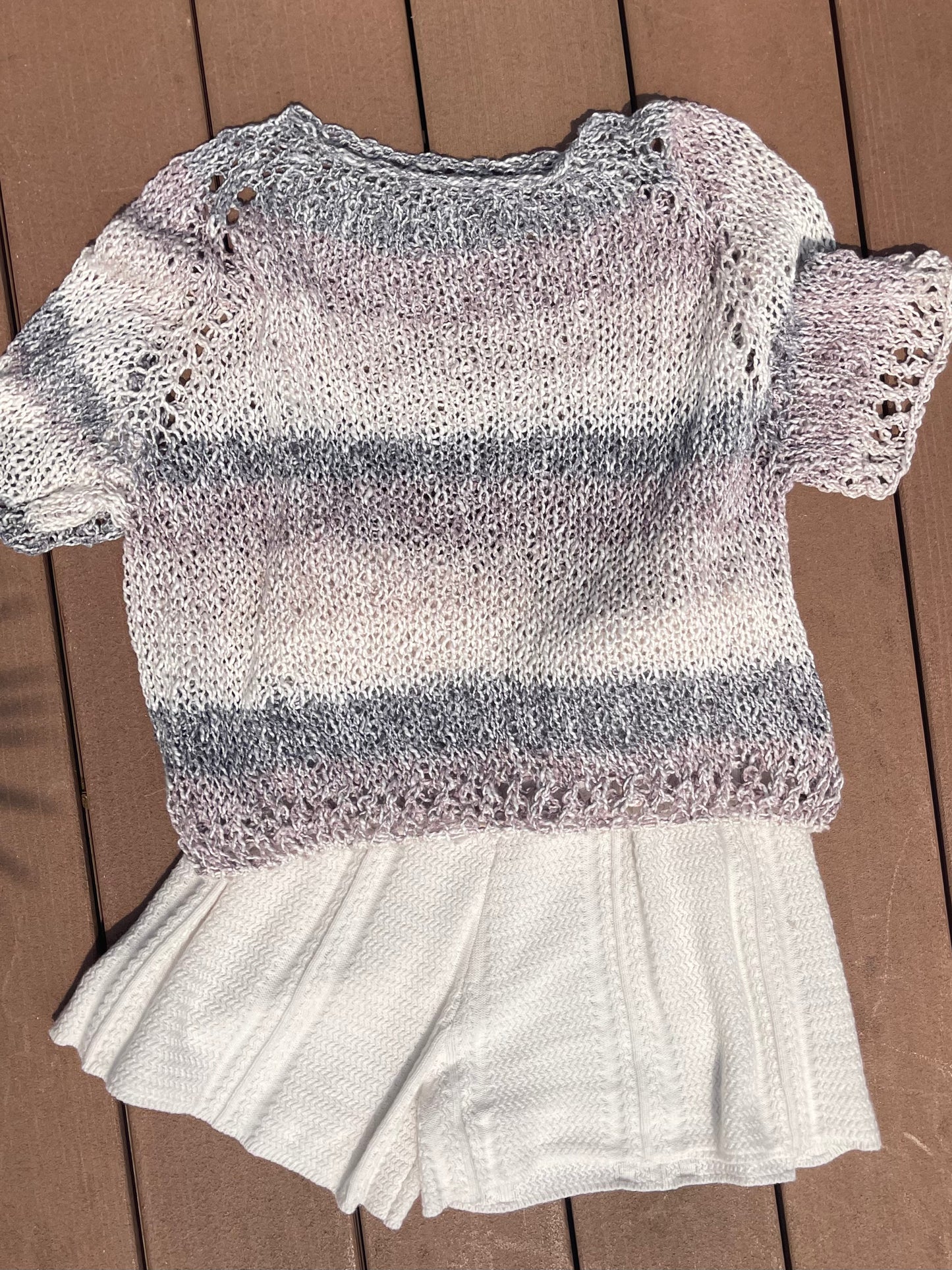 Hand Knit Cotton Sweater