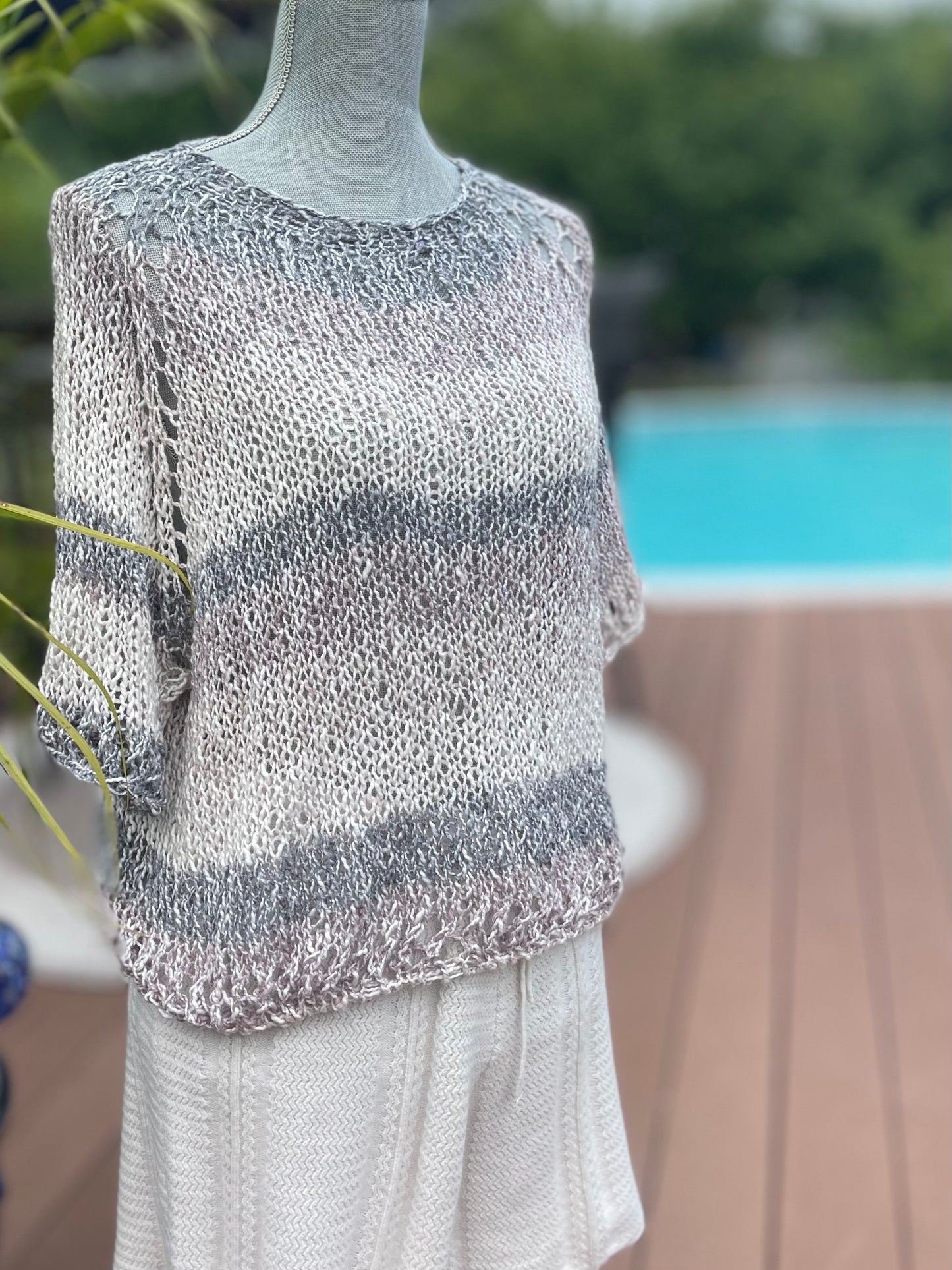 Hand Knit Cotton Sweater