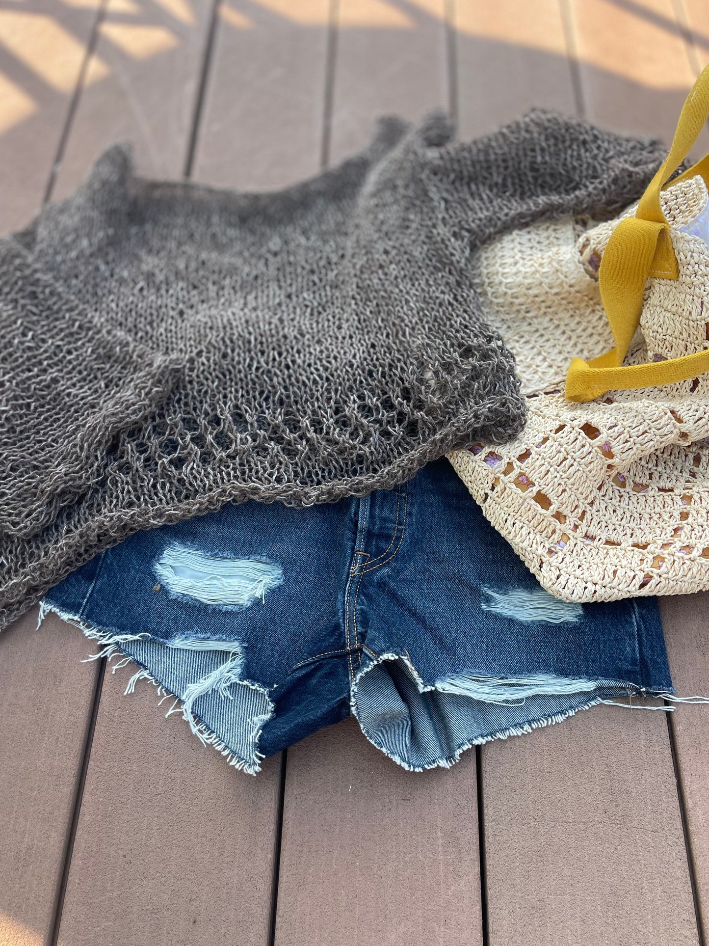Linen Cropped Summer Shirt