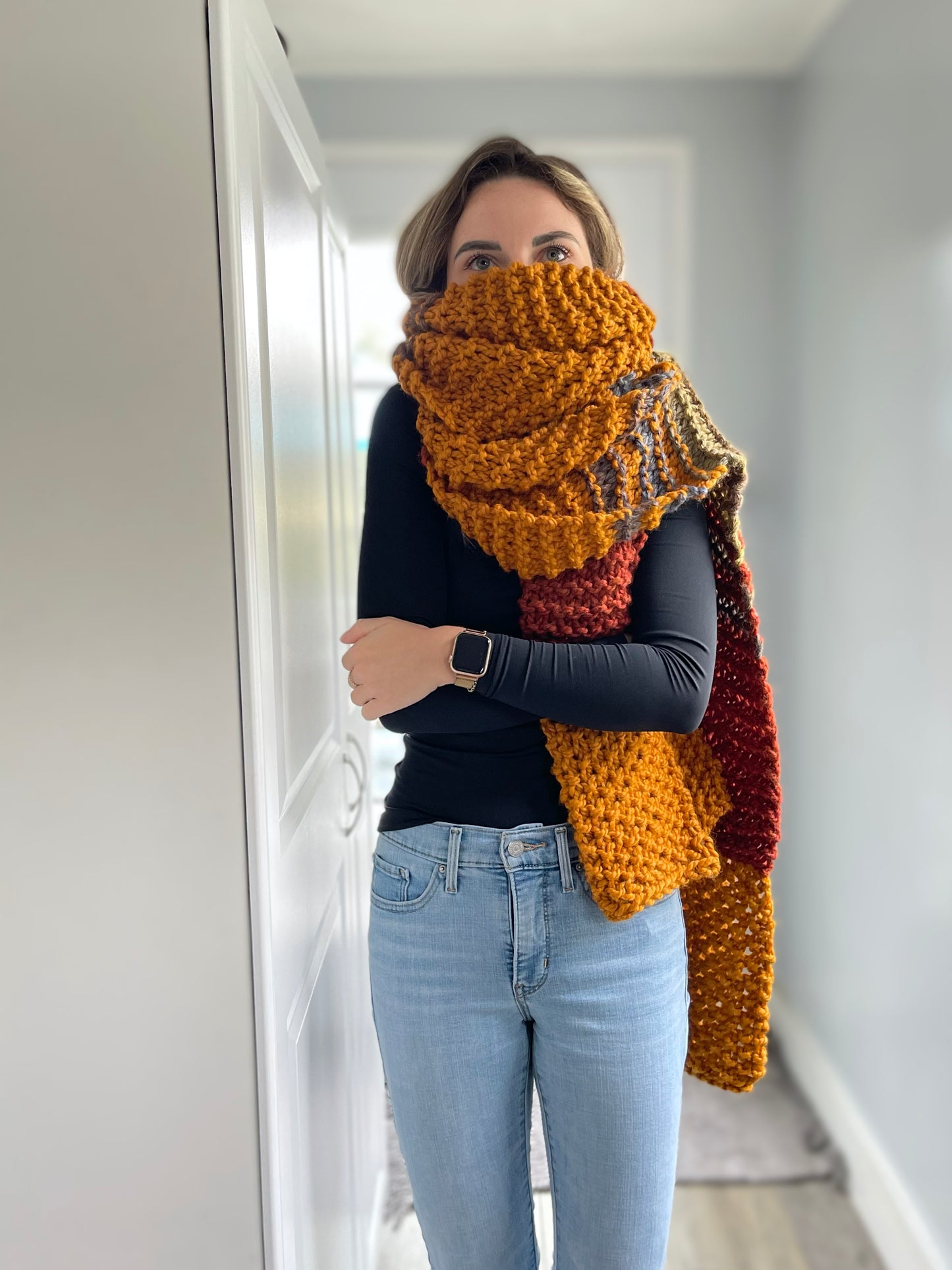 Oversized Extra Long Chunky Scarf