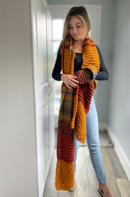 Oversized Extra Long Chunky Scarf